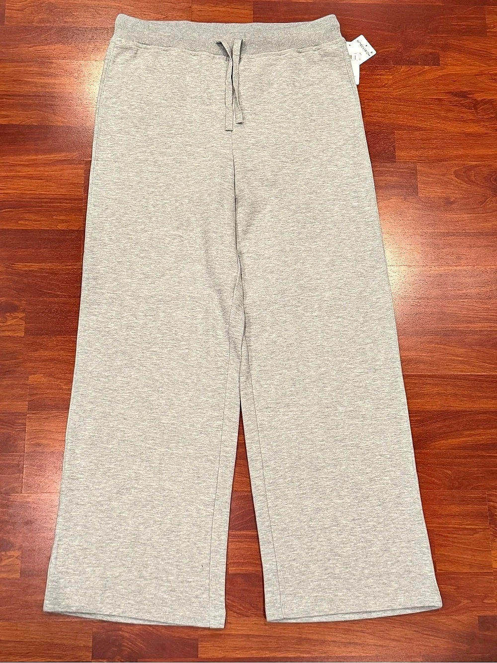 Splendid Winslow Crop Wide Leg Sweatpants Gray Large NORDSTROM